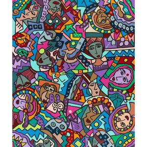 Limited Edition Print "Faces" (Smaller size)